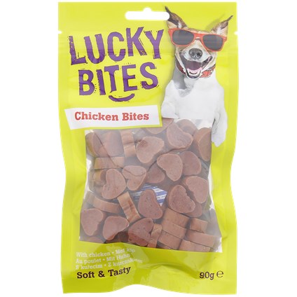 snacks pour chien Lucky Bites 90 grammes | poulet
